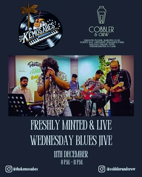 Poster for Freshly Minted & Live · Wednesday Blues Jive